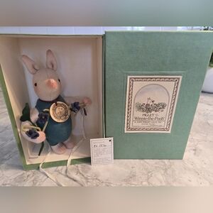 R. John Wright Piglet w/Violets Doll Disney Winnie The Pooh Toy Art New!